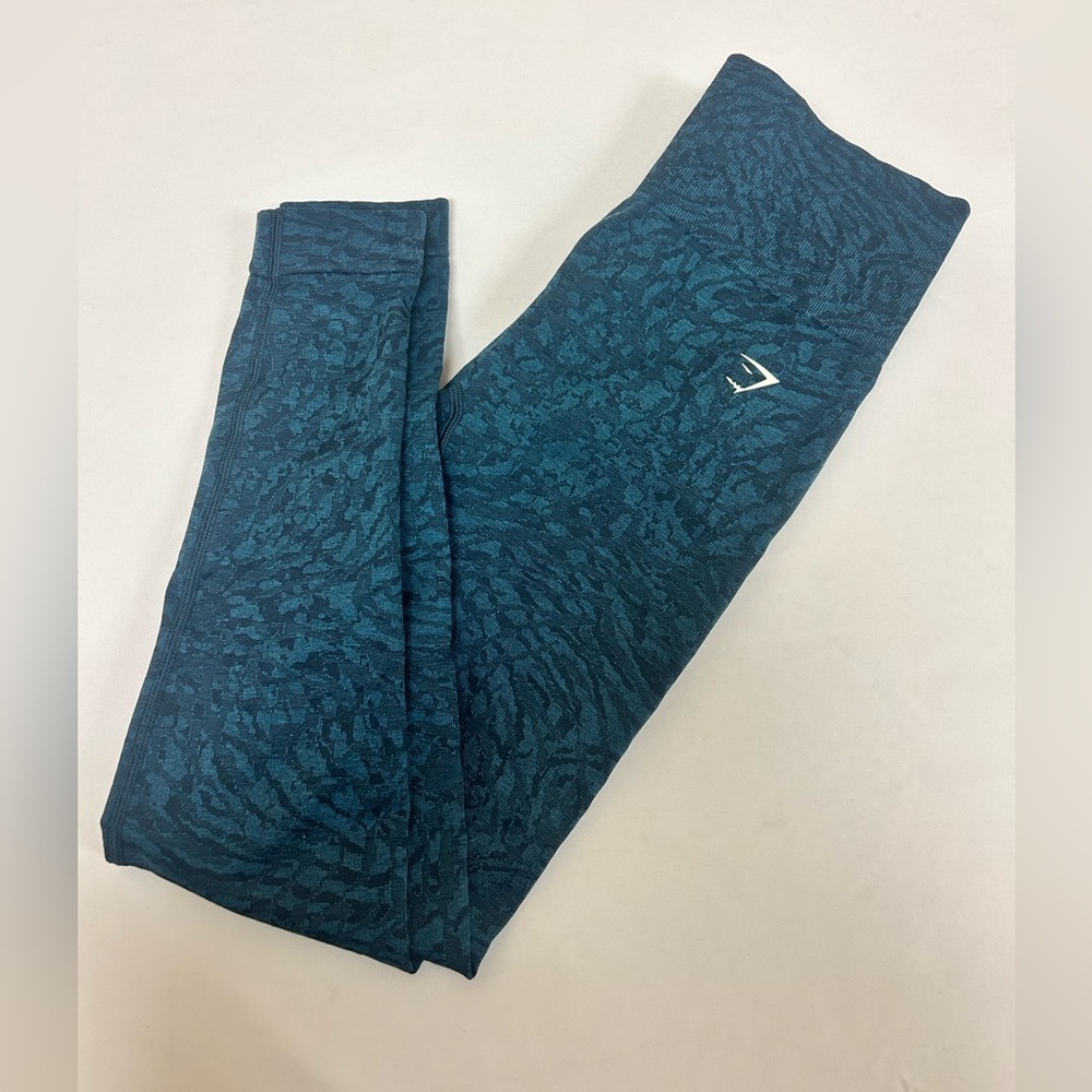 gym shark blue leggings